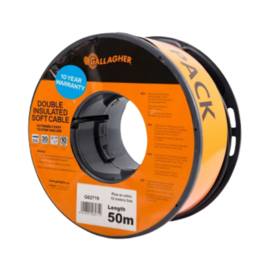 Double Insulated Cable 2.5mm x 60m (50m + 10m free) G62719 Gallagher