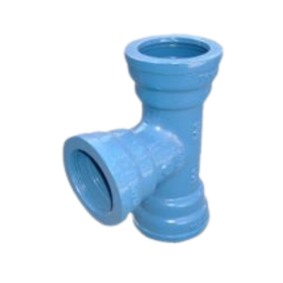 [TE44] 100mm (4") x 100mm (4") Tee 3 Way Socket PVC 