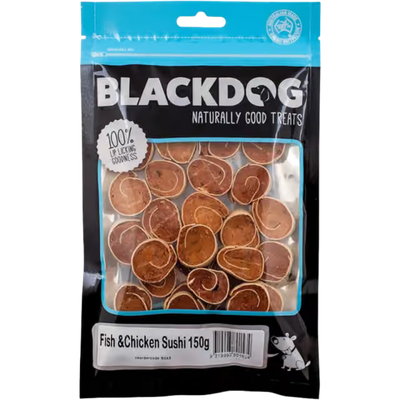 [BDFISHSUSHI150G] Blackdog Fish and Chicken Sushi 150gm