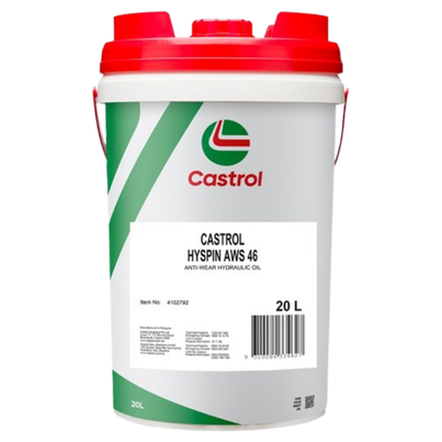 [HYSPINAWS4620L] Hyspin Hydraulic Oil AWS46 20L Castrol 4102792