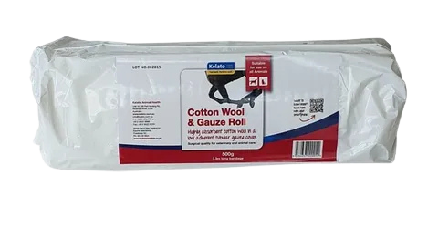[KELCOTWOOLG500G] Kelato Cotton Wool & Gauze Rolls 500g