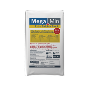 [AGSMMLBSI17KG] MegaMin Lick Block Extra Sulphur Block 17kg