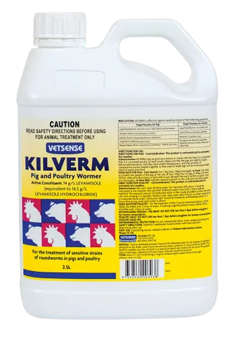 [KIL2.5L] Kilverm Pig and Poultry Wormer 2.5L