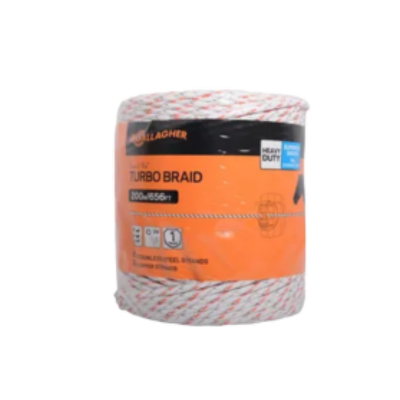 [TURBEQUIGBRAI200] Turbo Equi Braid 5mm x 200m G62174 Gallagher