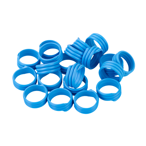 [209145] Poultry Leg Bands Plastic 16mm Blue Sold As Each