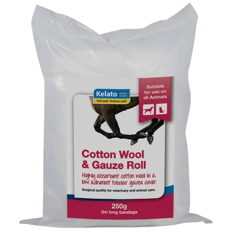 [KELCOTWOOGA250G] Kelato Cotton Wool & Gauze 250g