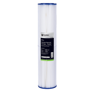 [PP05LD2] Pleated Sediment Large Diameter 5 Micron Cartridge 4.5" x 20" 5 Puretec
