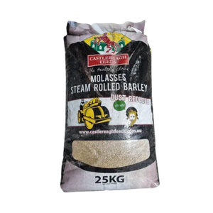 [CASTROLBARML25KG] Castlereagh Barley Steam Rolled with Molasses 20kg