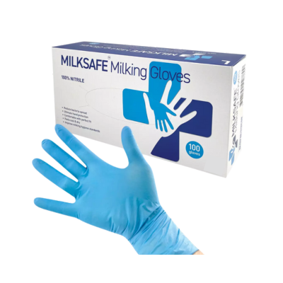 [MILKSAFEXL100PK] Milksafe Milking Gloves Long Nitrile X-L 100pk