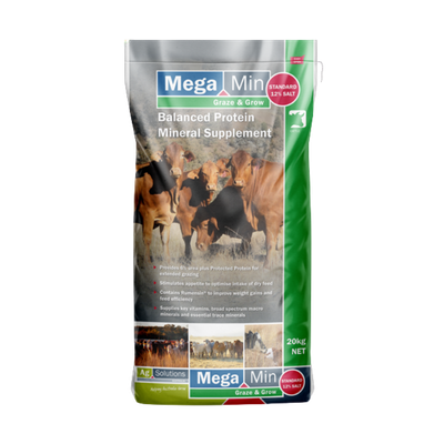 [AGSMMLSGAG320KG] MegaMin Loose Supplement Graze and Grow 5% Salt & 6% Urea Salt 20 Kg