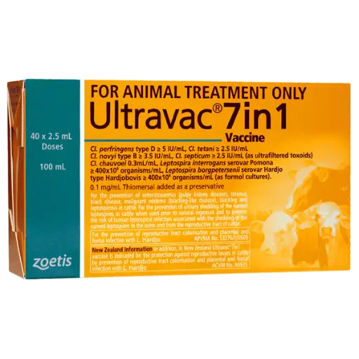 [ULTRAVAC7IN1100ML] Ultravac 7in1 100ml - 40 Head Cattle Pack