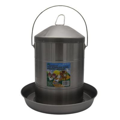 [302712] Poultry Feeder Stainless Steel 12kg Greenleaf