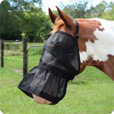 [STB2696] Fly Mask w/ Nose Skirt All Sizes