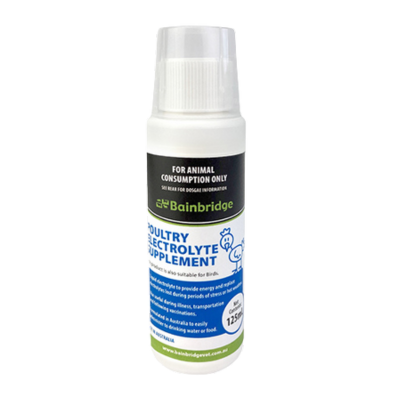 [BAINELECSUP125ML] Bainbridge Poultry Electrolyte Supplement 125ml