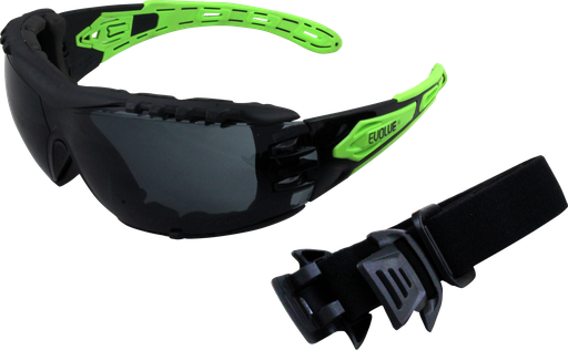 [EVO371-GH] Evolve Smoke Safety Glasses with Gasket and Strap Techware