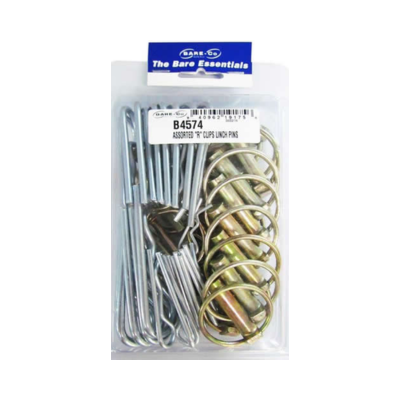 [B4574] Bare essentials Assorted R Clip and Linch Pins 10 pack Bare Co