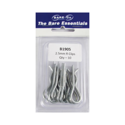 [B1905] Bare essentials 2.5mm R clip 10 pack Bare Co