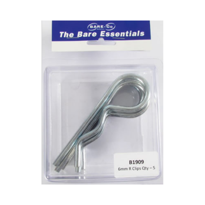 [B1909] Bare essentials 6mm R clip 5 pack Bare Co