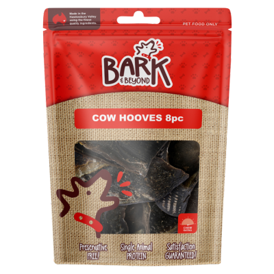 [BBCOWHOOVES8PK] Bark & Beyond Cow Hooves 8Pk