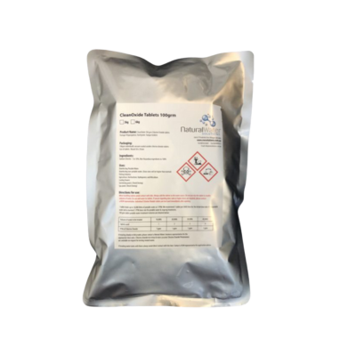 [CLEANOXTAB100GX10PK] Clean Oxide Water Treatment Tablet 10 x 100g Pk Treats 100,000L