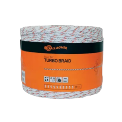 [TURBEQIBRAIDG400M] Turbo Equine Braid 5mm x 400m G62176 Gallagher