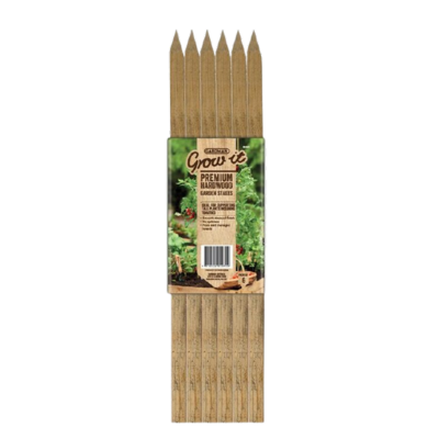 [HWSTAKE1212900PK6] Hardwood Stake 12mm x 12mm x 900 6Pk