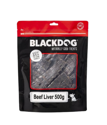 [BDLIVTREAT500GPK] Blackdog Beef Liver Treats 500g Pk