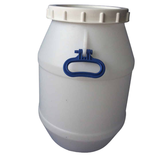 [DRUMWLID50L] White Drum with Lid 50L