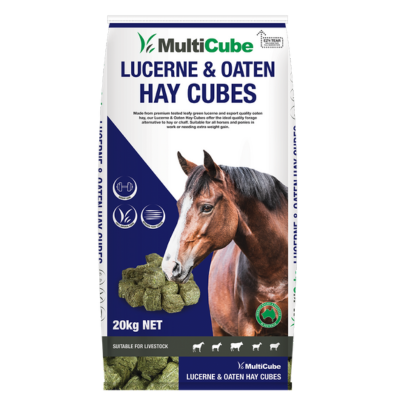 [MULTCUBLOHAYC20KG] Multicube Lucerne & Oaten Hay Cubes 20kg