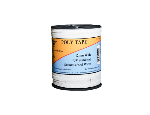 [EF40CW] Poly Tape 400m White 12mm EF40CW Thunderbird
