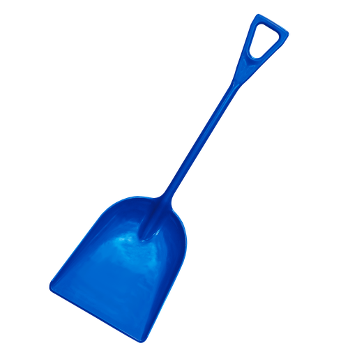 [A3508B] Plastic Grain Shovel Blue D-Handle 1.8kg