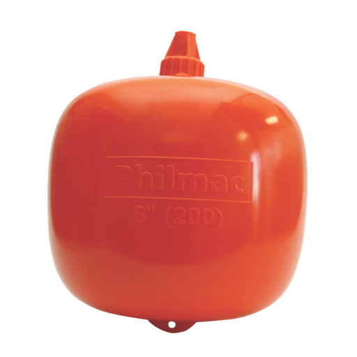 [90489820] Float CW 8" (200) Orange Philmac
