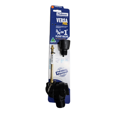 [91470321] Versa Phil 120 Series Plastic Sleeve Float Valve 20mm & 25mm 1" & 3/4" 165mm Lever Tapered Philmac