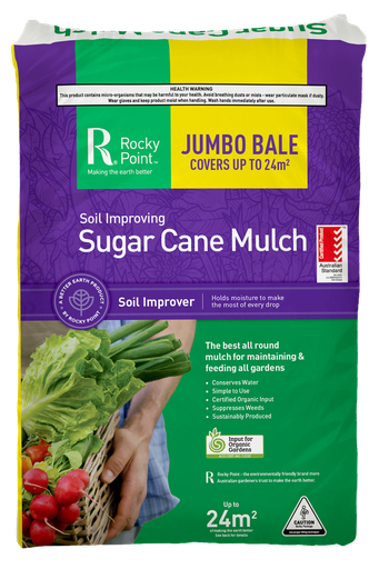 [MULCHSUGCRPJUM] Sugar Cane Mulch Rocky Point Jumbo Covers 24 Square Meters