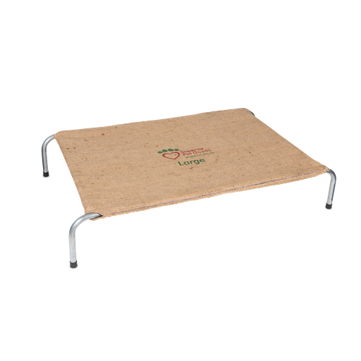 [DOGBEDSTFRMLRG] Hessian Dog Bed Steel Frame Large FITTED
