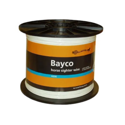 [WIREBAY4100] Bayco Sighter 100m Coil 4mm White SG6061 Gallagher