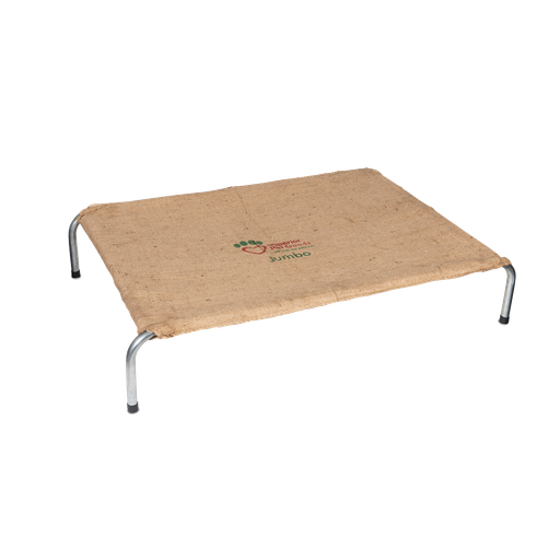 [DOGBEDSTFRMJMBO] Hessian Dog Bed Steel Frame Jumbo FITTED